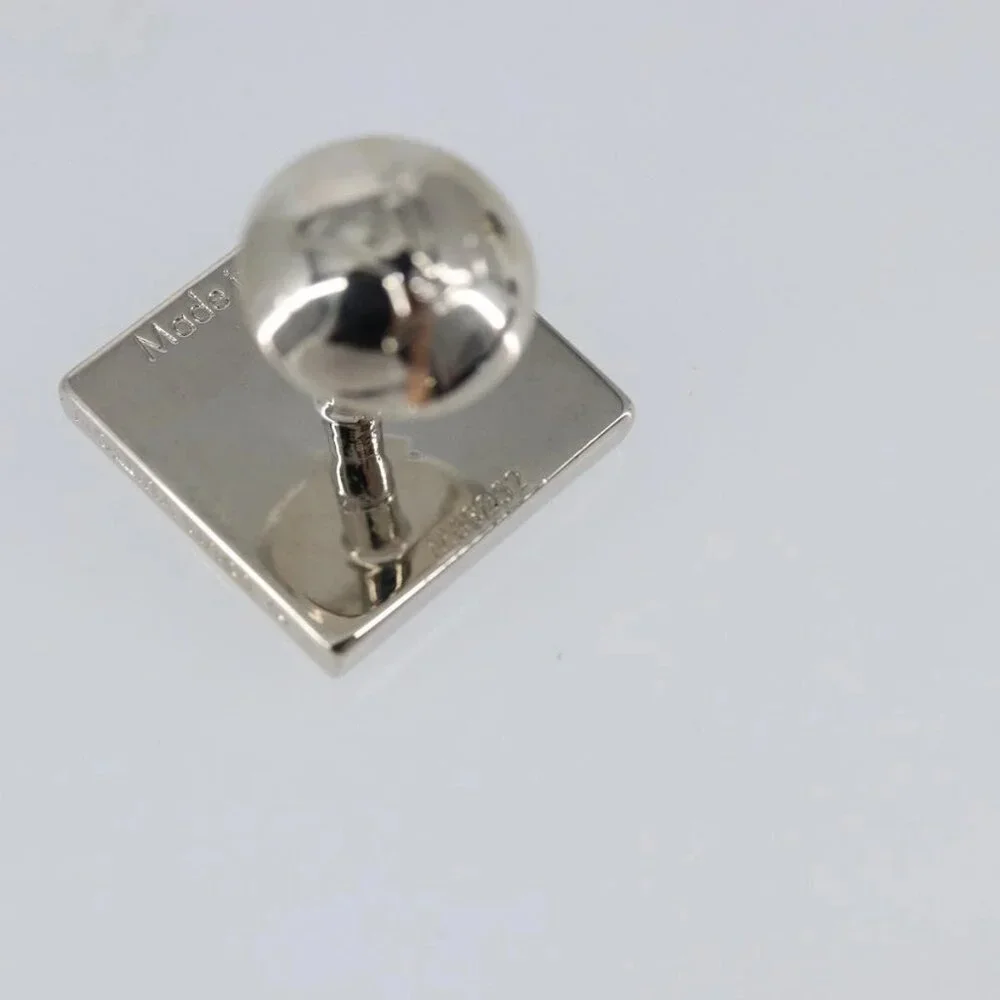 LOUIS VUITTON Bouton De Manchette Stratos Cuffs metal Silver M68252 Auth BA7567
